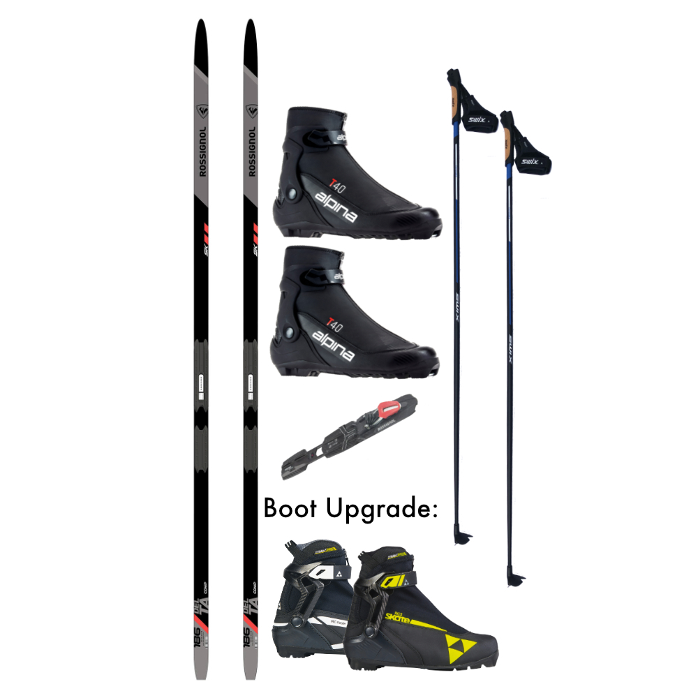 Rossignol Delta Comp Skate Ski Package