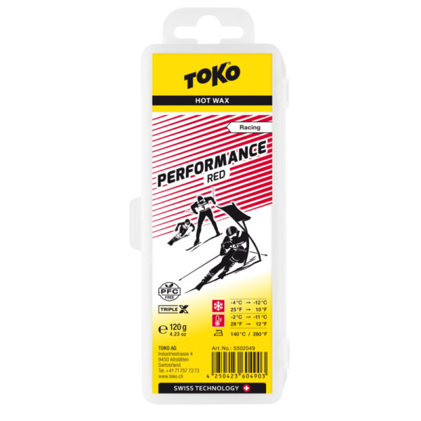 Toko Performance Glide Wax, 120g Red