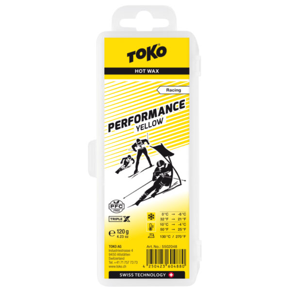 Toko Performance Glide Wax, 120g Yellow
