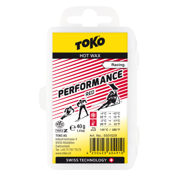 Toko Performance Glide Wax, 40g Red