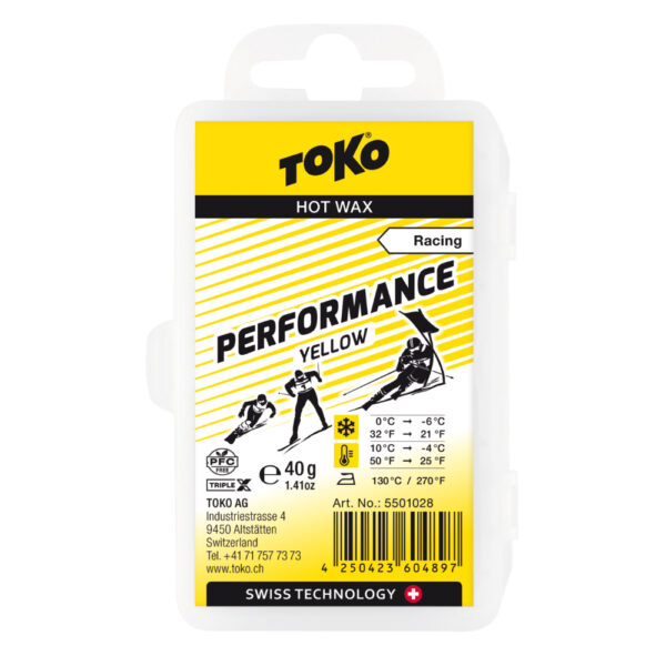 Toko Performance Glide Wax, 40g Yellow