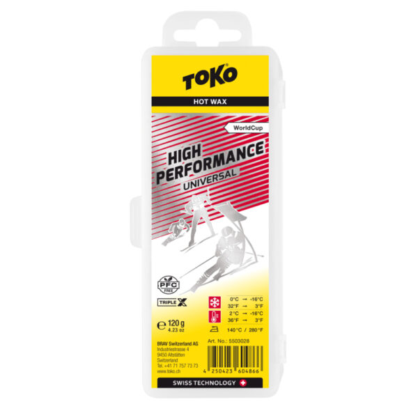 Toko WC High Perf. Glide Wax, 120g Red, UNIVERSAL