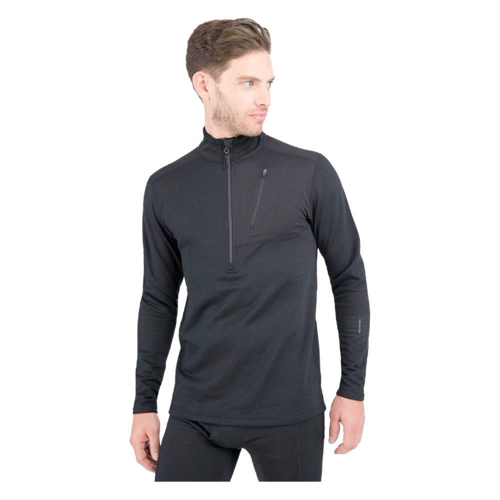 Terramar Ecolator Quarter Zip Black Mens