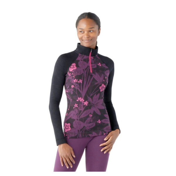 Smartwool Classic Thermal Pattern 1/4 Zip W's Floral