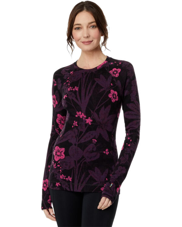 Smartwool Classic Thermal Pattern Crew Wmn Floral