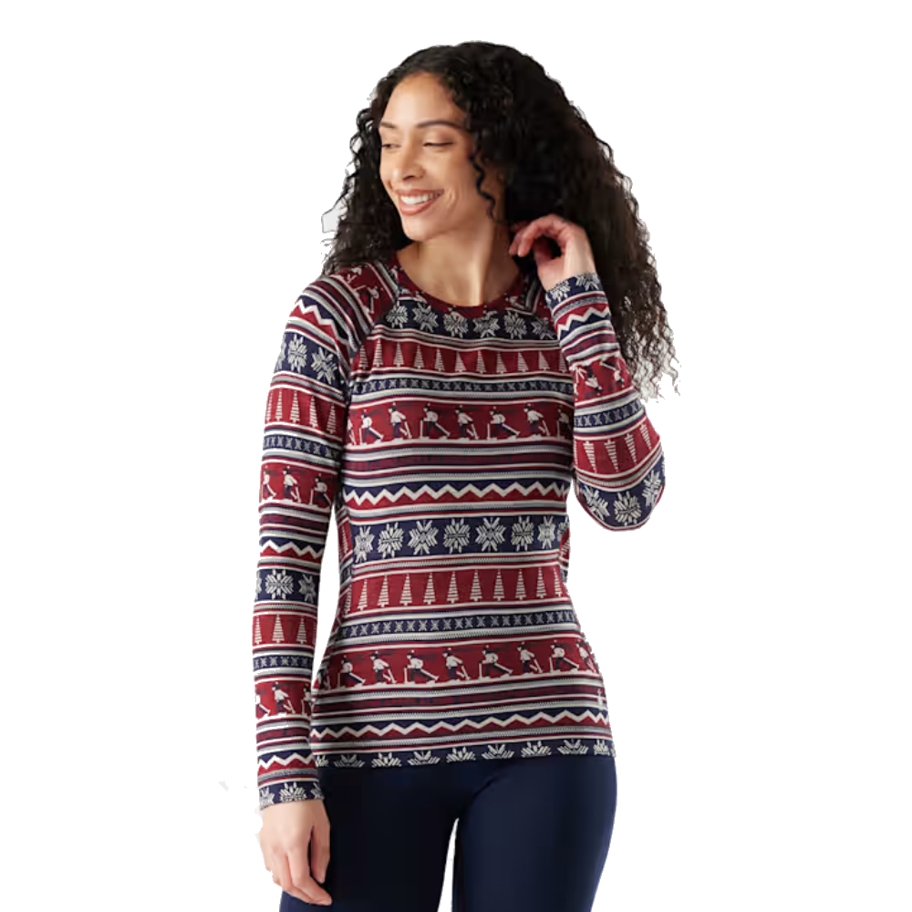 Smartwool Thermal Pattern Crew Currant Alpine Apresa