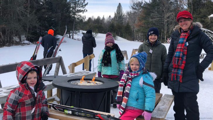 Great times on the sun deck around the fire pit XC Ski HQ