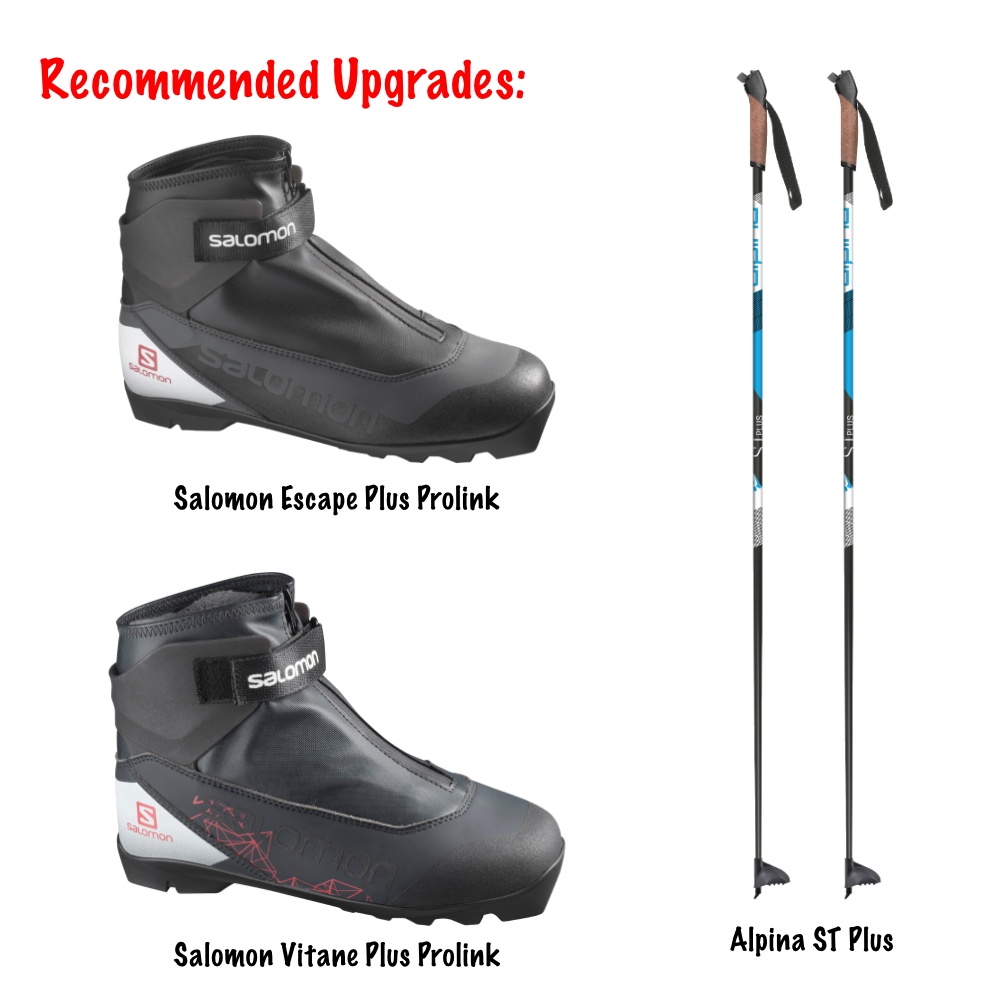 rossignol evo cross country ski package