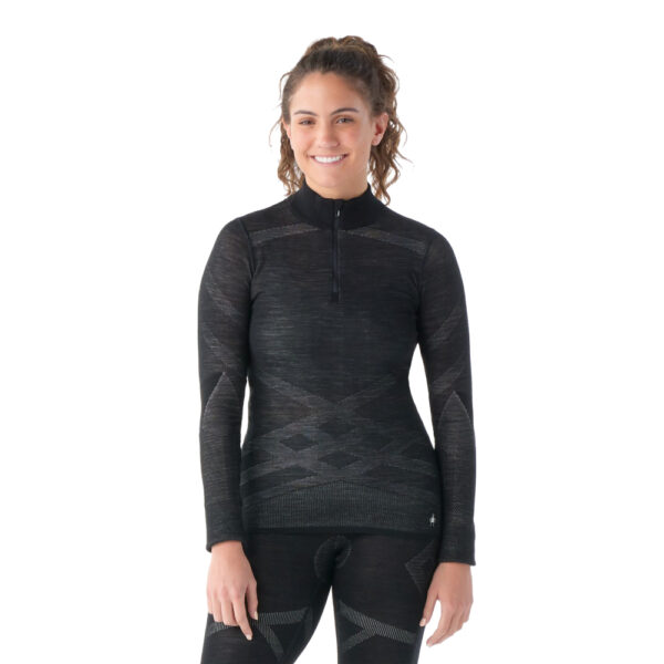 Smartwool Merino Intraknit 1/4 Zip Wmn Black