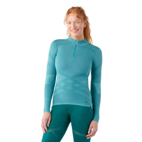 Smartwool Merino Intraknit 1/4 Zip Wmn Emerald