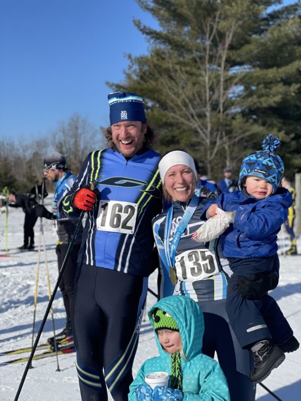 Mariah and George after Hanson Hills Classic Ski Race XC Ski HQ