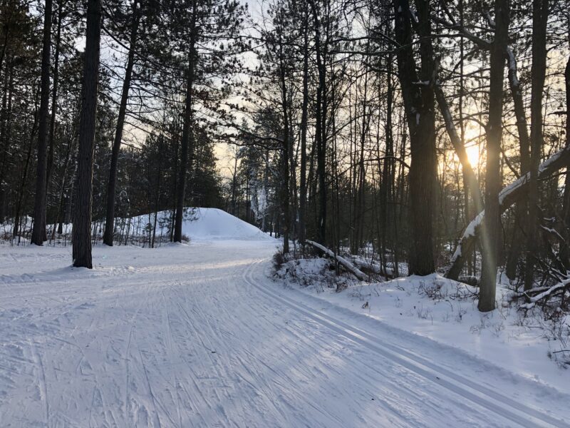 Sunset excellent conditions XC Ski HQ