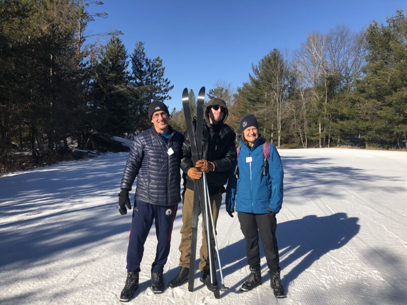 Learning to XC Ski on a blue bird day XC Ski HQ