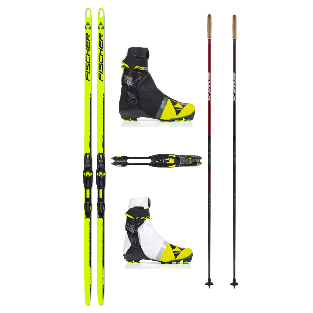 Fischer Helium World Cup Skate Ski Package