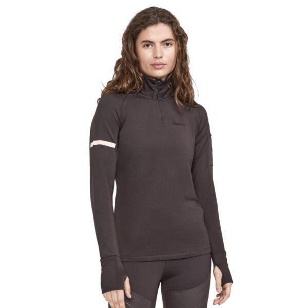 Craft Adv Subz LS 1/4 Zip Wmns Bark