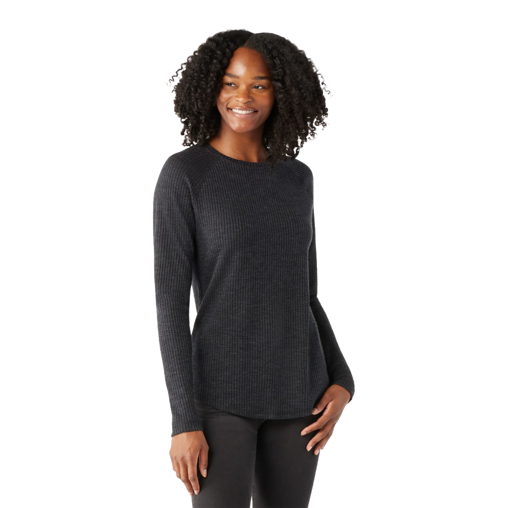 Smartwool Merino Ribbed Crew Wmns Charcoal