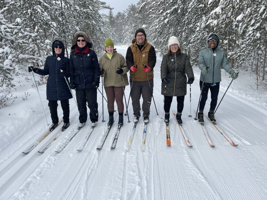 Snowy Ski Lessons at Cross Country Ski Headquarters