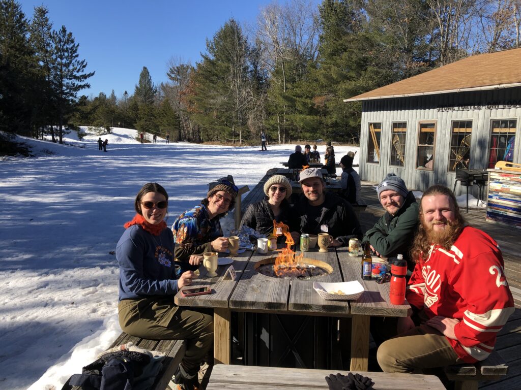 Sun Deck Fun at XC Ski HQ