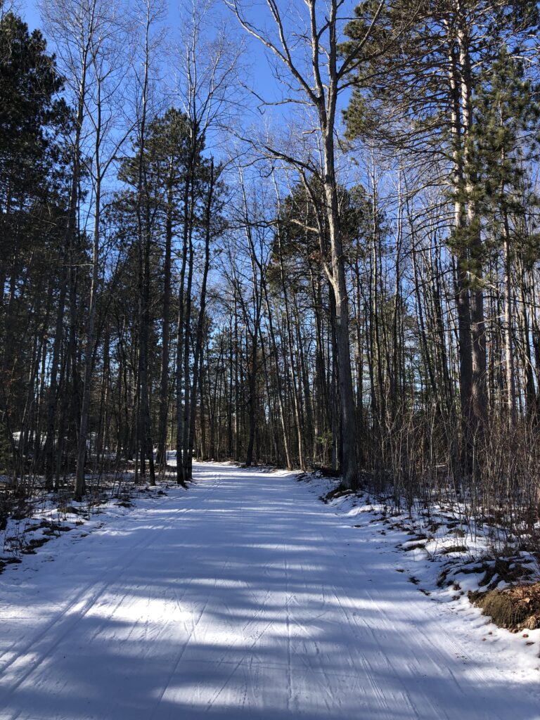 Great cross country ski conditions at XC Ski HQ Michigan