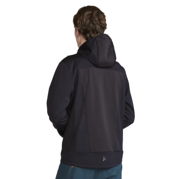 Craft Backcountry Hood Jacket Mens Black-Slate Back